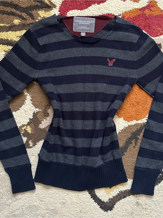 American Eagle Outfitters Tops - American Eagle Striped Cotton Wool Sweater | Size XS